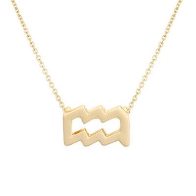 Aquarius Astrology Necklace