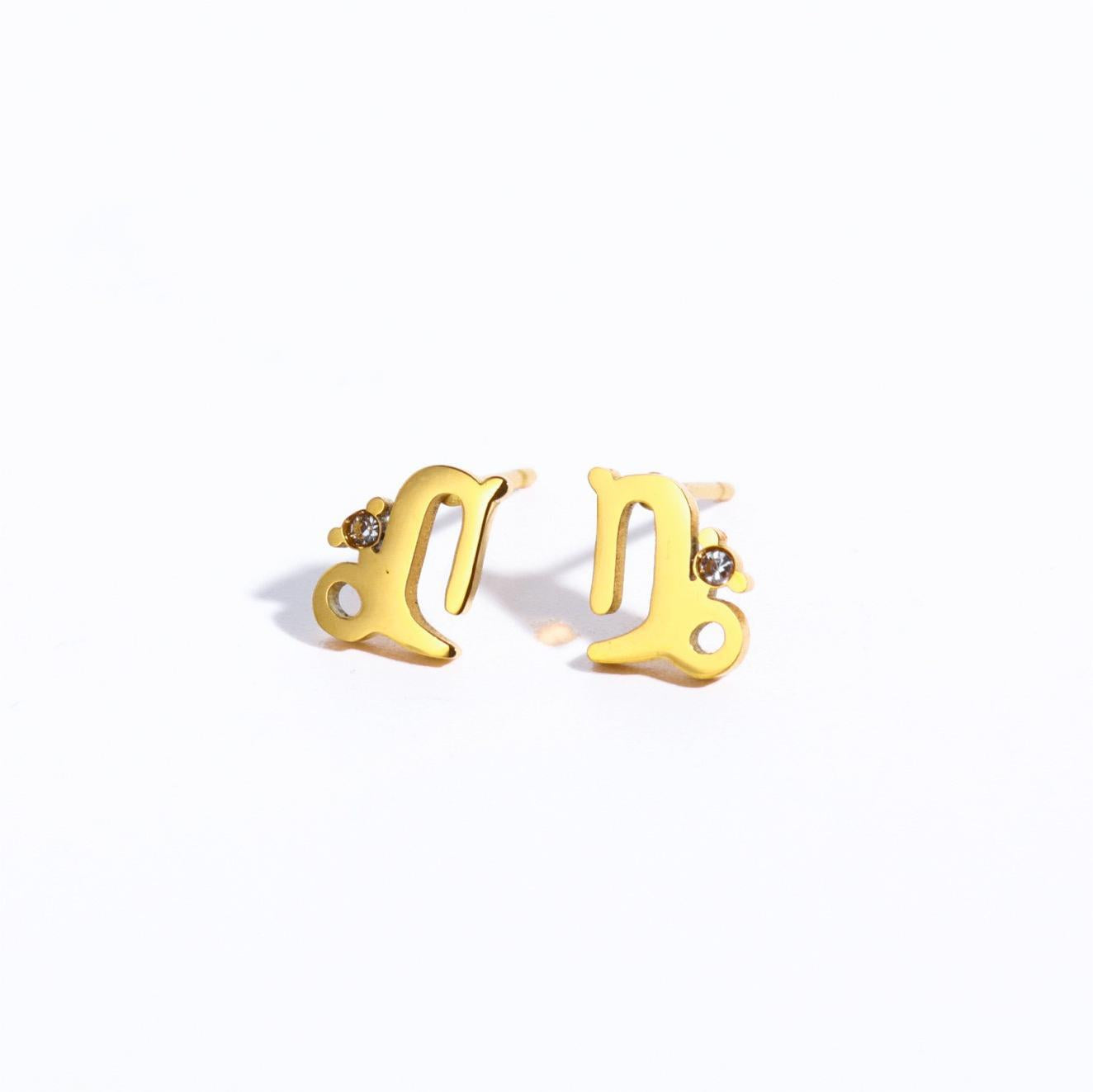 Capricorn Ear Studs