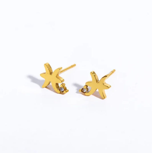 Pisces Ear Studs