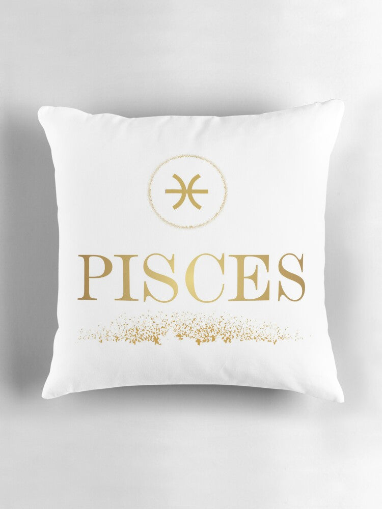 Pisces Glitter Pillow