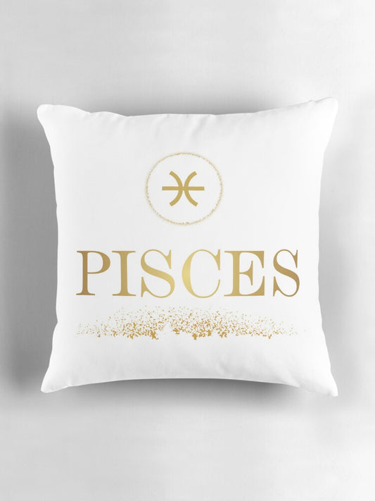 Pisces Glitter Pillow