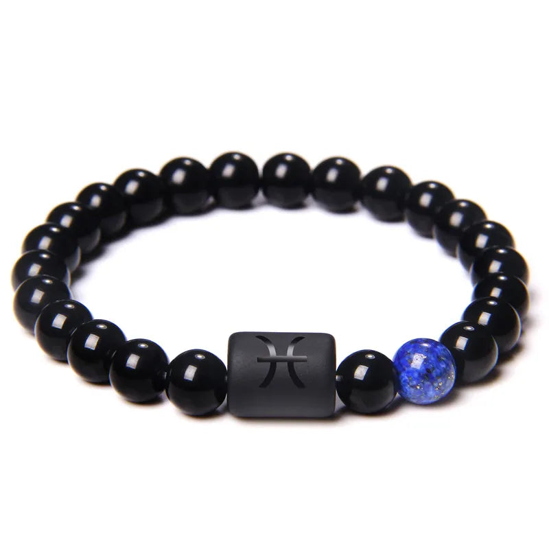 Leo Agate Beaded Bracelet