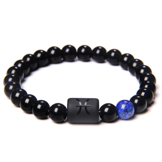 Leo Agate Beaded Bracelet